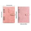 100 Sheets Loose Leaf Notebook 200 Pages Refillable Notebook Retro PU Hardcover Notebook  School