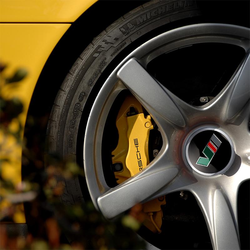 56/60mm Car Styling Wheel Center Hub Cap Sticker Car Decoration Decal For Skoda Octavia Fabia Superb Kodiaq VRS VII Scala Karoq
