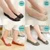 FINETOO 4 пары женских кружевных невидимых нескользящих носков до щиколотки кружевные носки женские дышащие носки для девочек нескользящие носки-лодочки