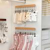 Вешалка для брюк с 12 зажимами Экономия места Органайзер для шкафа Металлический зажим без следов для брюк для йоги, леггинсов, джинсов, юбок
