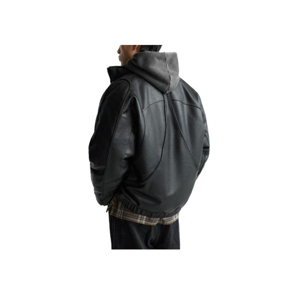 Zara Ss24 Year Of The Dragon Limited Edition Solid Color Stand Collar Zip Long Sleeve Jacket Men Jacket Black 8281550-800