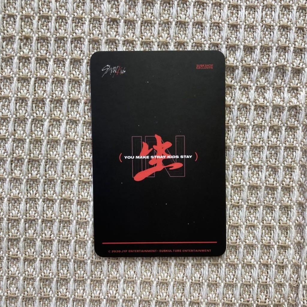 [USED] StrayKids Bang Chan In Live Album Store Bonus Subk Trading Card