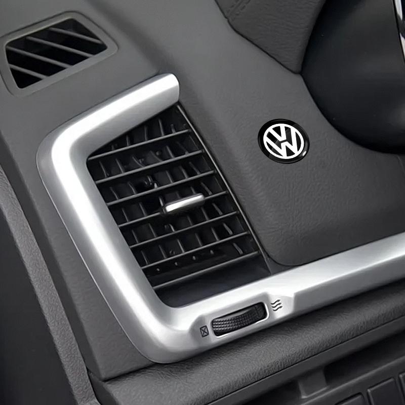 Car Lock Keyhole Stickers Door Lock Protect Car Stickers Emblem for VW Polo Passat B5 B6 B7 T4 T5 Golf 4 5 6 Tiguan Jetta GolNO6
