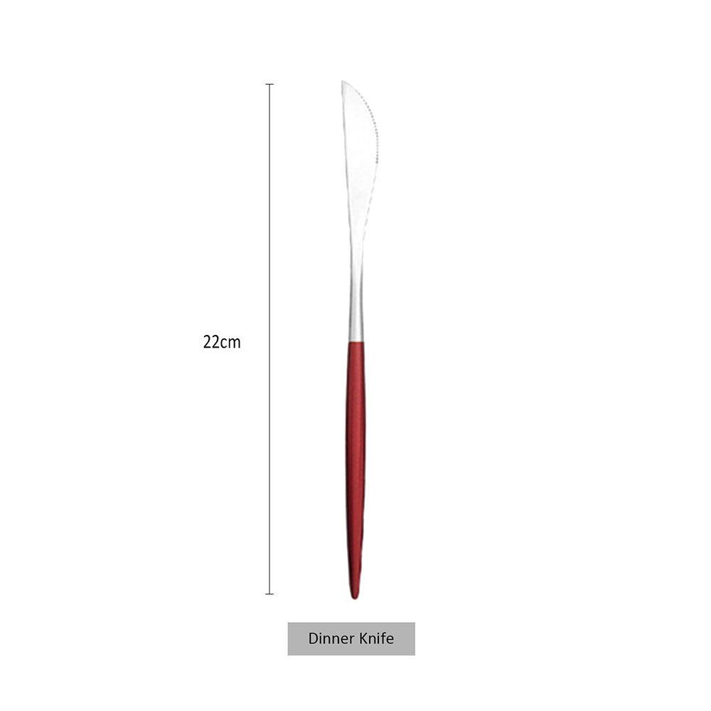 6/12/24Pcs Dinner Knife Sets Stainless Steel Dinnerware Flatware Western Dinner Knive Wedding Hotel Supplies Tableware Cutlery
