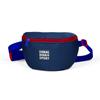 Спортивная поясная сумка с двумя отделениями Темно-Синяя Красная 22619