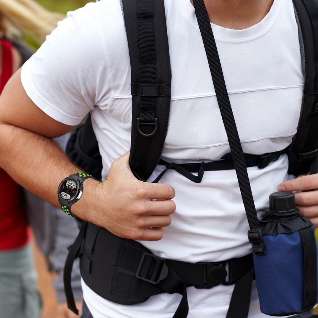 Дышащий силиконовый ремешок для умных часов Huami Amazfit T-Rex 3, спортивный браслет, ремешки для Amazfit T Rex Trex Pro Ultra Correa