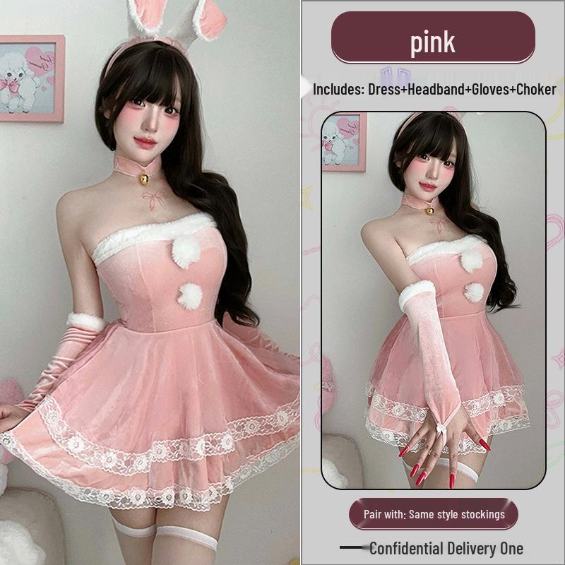 Праздничный костюм для косплея «Девушка-кролик»: Сексуальное Рождественское и Новогоднее нижнее белье