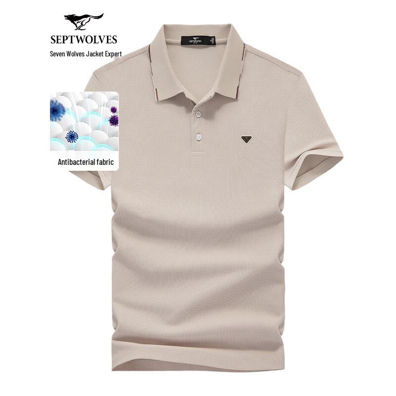 SEPTWOLVES Мужская рубашка-поло в стиле business casual
