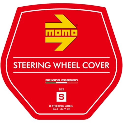 MOMO TUNING Steering Wheel Cover, Italy, Milan, Size Small, Black