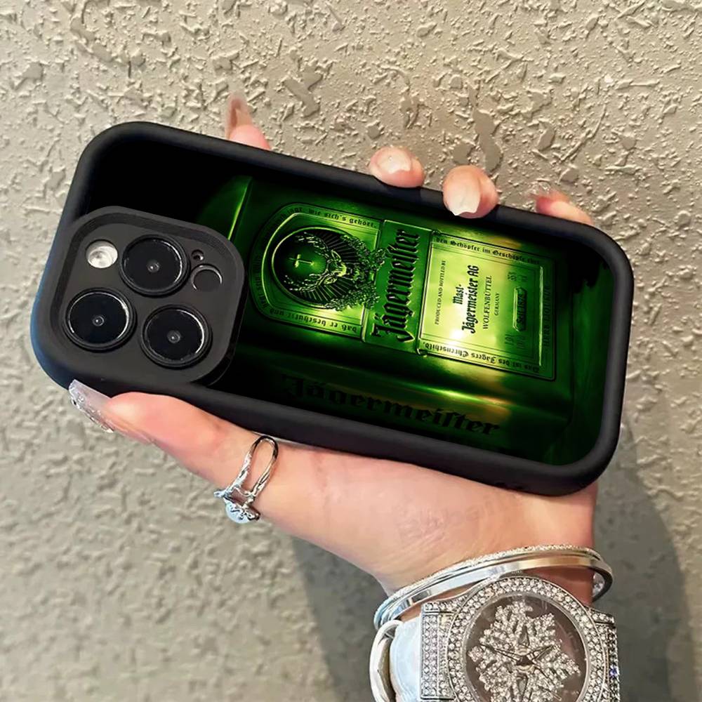 Горячий J-JaegermeisterS Силиконовый Мягкий Чехол Для Телефона Для iPhone 17 16 15 14 Plus 13 12 Mini 11 Черный Чехол