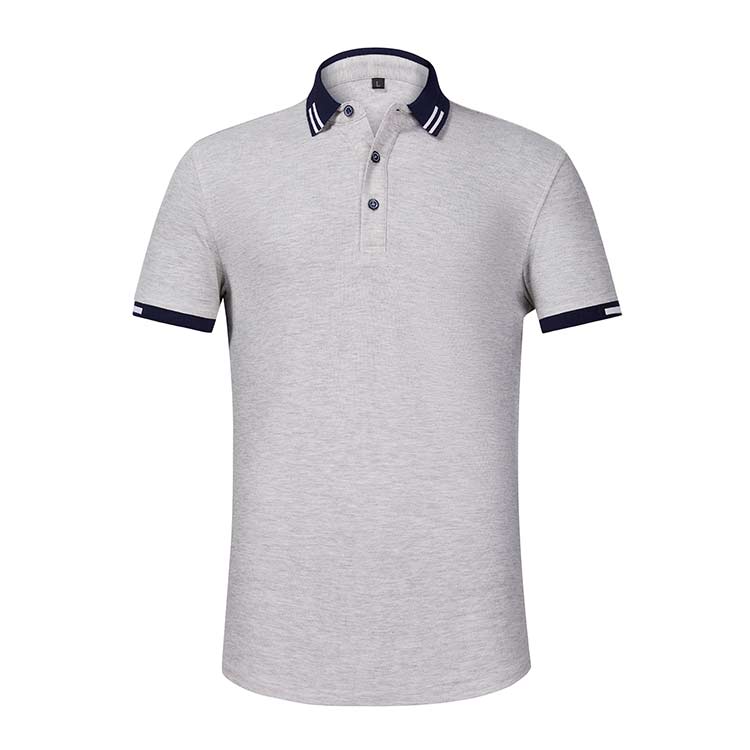 XBJSH A128  220G Combed Cotton Brocade Lapel POLO Shirt Women's Short Sleeve