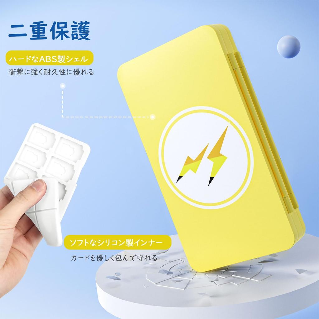 ATiC Чехол для Nintendo Switch OLED Модели Мягкий Чехол Чехол для Хранения Карт Вмещает 48 Micro SD Карт Switch Одновременно Коробка для Хранения Игровых Карт Ударопрочный Легкий