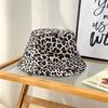 Spring and Summer Sun Hat Colored Leopard Print Bucket Hat Men and Women Sunscreen Double-sided Sun Hat Waterproof Basin Hat
