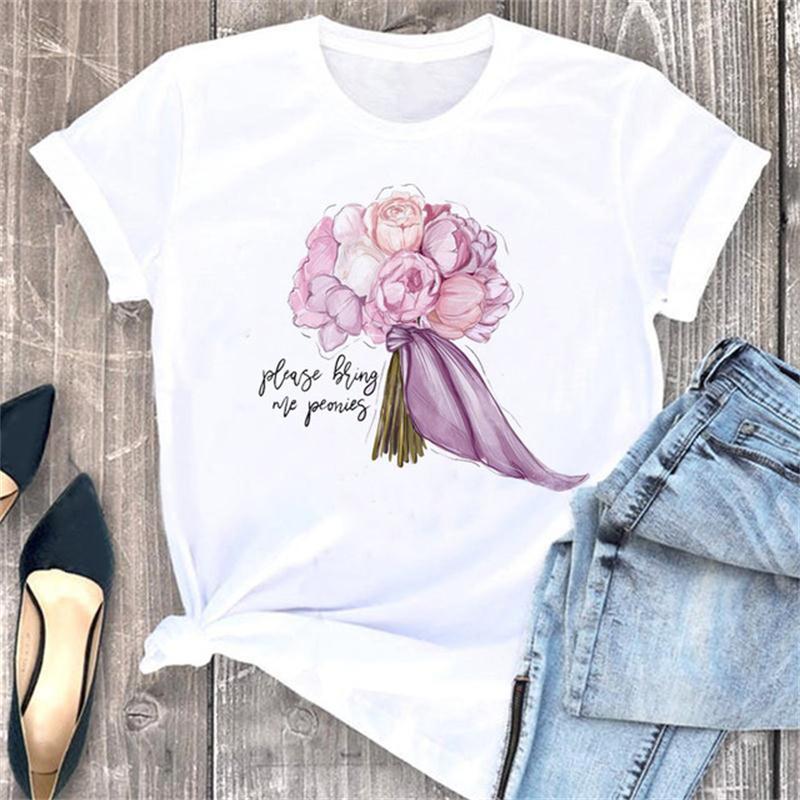 Красивые 90-е девушки принт женские топы мода O-образный вырез футболка смешная эстетика графический принт женские футболки женская одежда