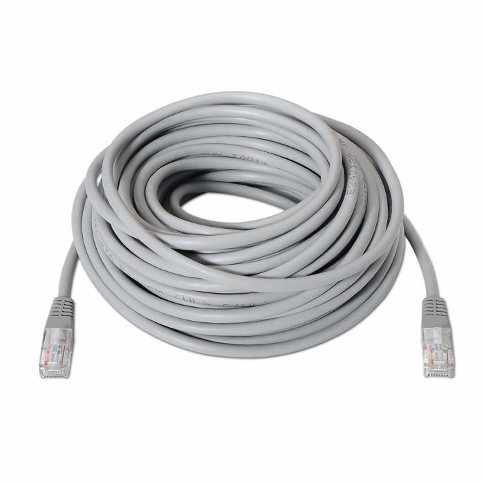 Câble réseau RJ45 Cat 6e - AISENS - 10 m - 10/100/1000 Mbit/s - Gris - OFC 99,9% - AWG24 - Normes Rohs