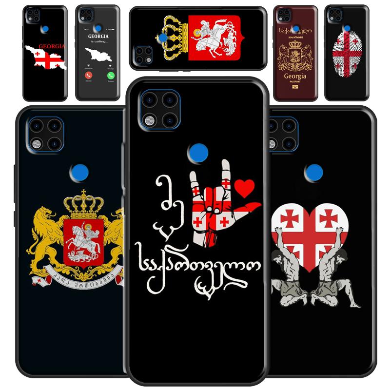 Флаг Грузии для Xiaomi Redmi Note 11 Pro, чехол для телефона Redmi 9T 9A 9C 9S 10S Note 9 10 Pro, задняя крышка