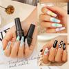 35+3pcs Semi Permanent Gel Nail Polish Nude White Black Brown Nail Gel Soak Off UV Lamp Gel Polish Suit All Season Glitter Nail Art Gel Polish