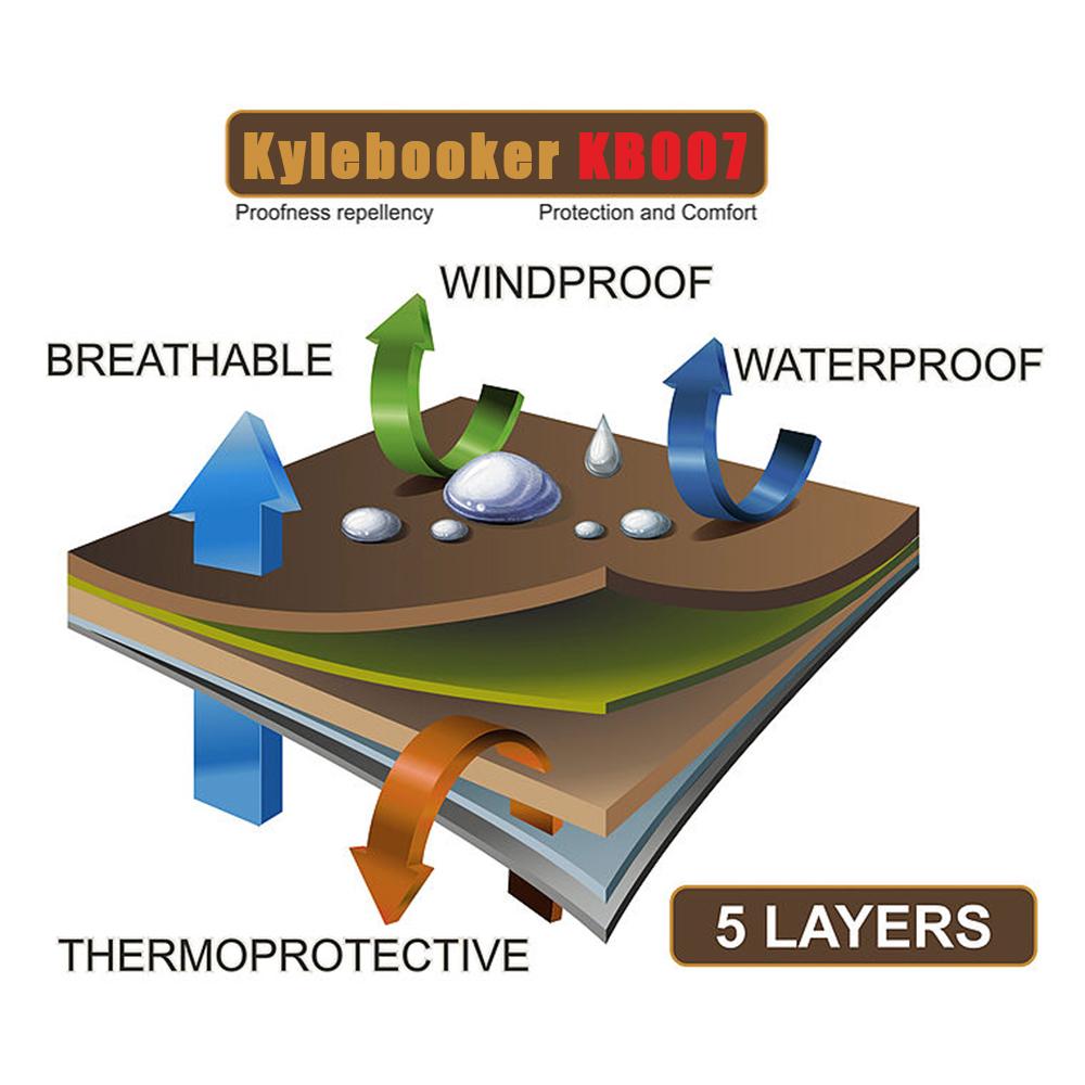 Kylebooker Пятислойные дышащие нагрудные сапоги на чулках из ткани KB007