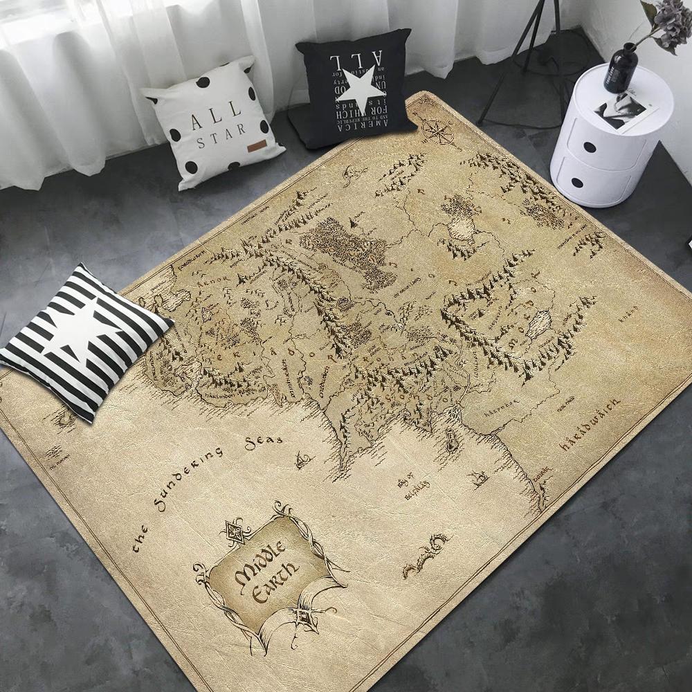 L-Lords Game Rings Hallway Carpet Retro Multiple Choice Living Room Kitchen Rug Non-Slip Welcome Rug