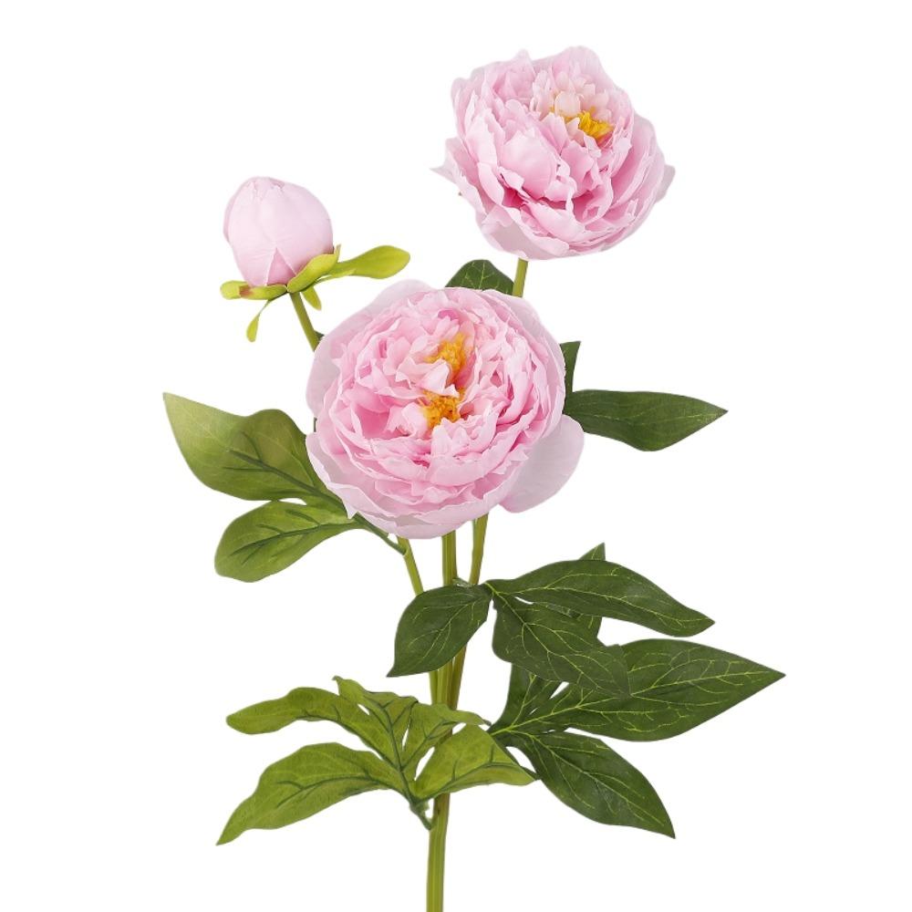 Real Touch Artificial Peony Flower Handmade Faux Peony Branch Vase Decor Fake Flower Teacher's Day