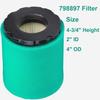 MIU13120 Air Filter, for 798897 592496 794935 653412 Air Filter, Compatible with John Deere LG269 Lawn Mower Air Cleaner Maintenance Kit