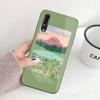 Чехол для телефона с 3d художественной росписью для Huawei P50 P40 P30 P20 Pro Mate 40 30 20 Pro Nova 9 8 7 PC Стеклянный чехол для телефона