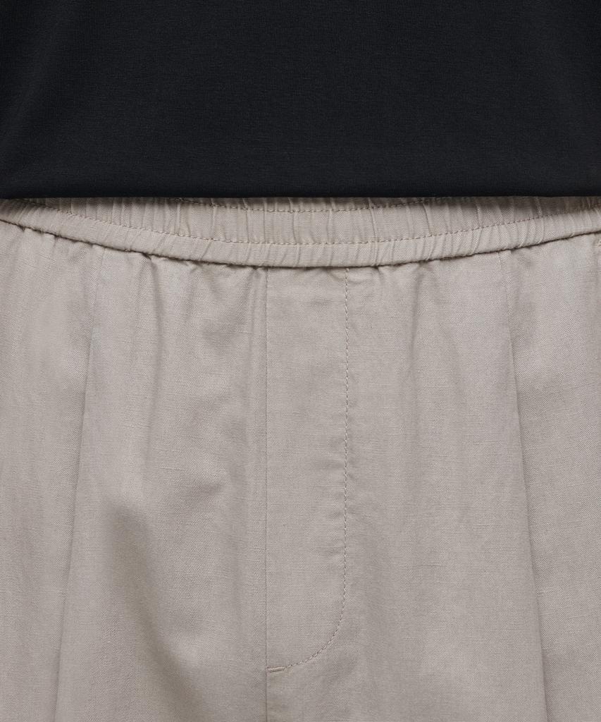MUSINSA STANDARD Cotton Linen One-Pleat Wide Pants [Beige]