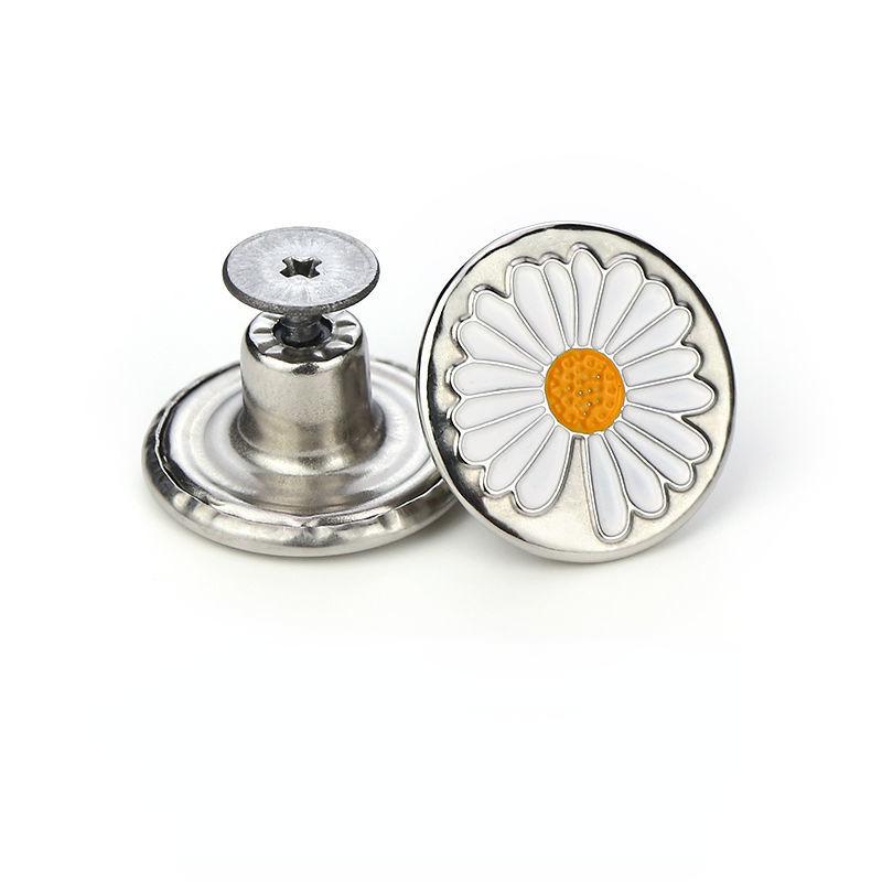 1/2/5/10 шт. бесшовные джинсовые пуговицы из сплава с инструментами — съемные и регулируемые