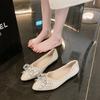Women Flats 2024 New Water Diamond Rivet Ballet Mary Jane Shoes Sneakers Women Comfortable Ballet Shoes for Women Lolita Shoes