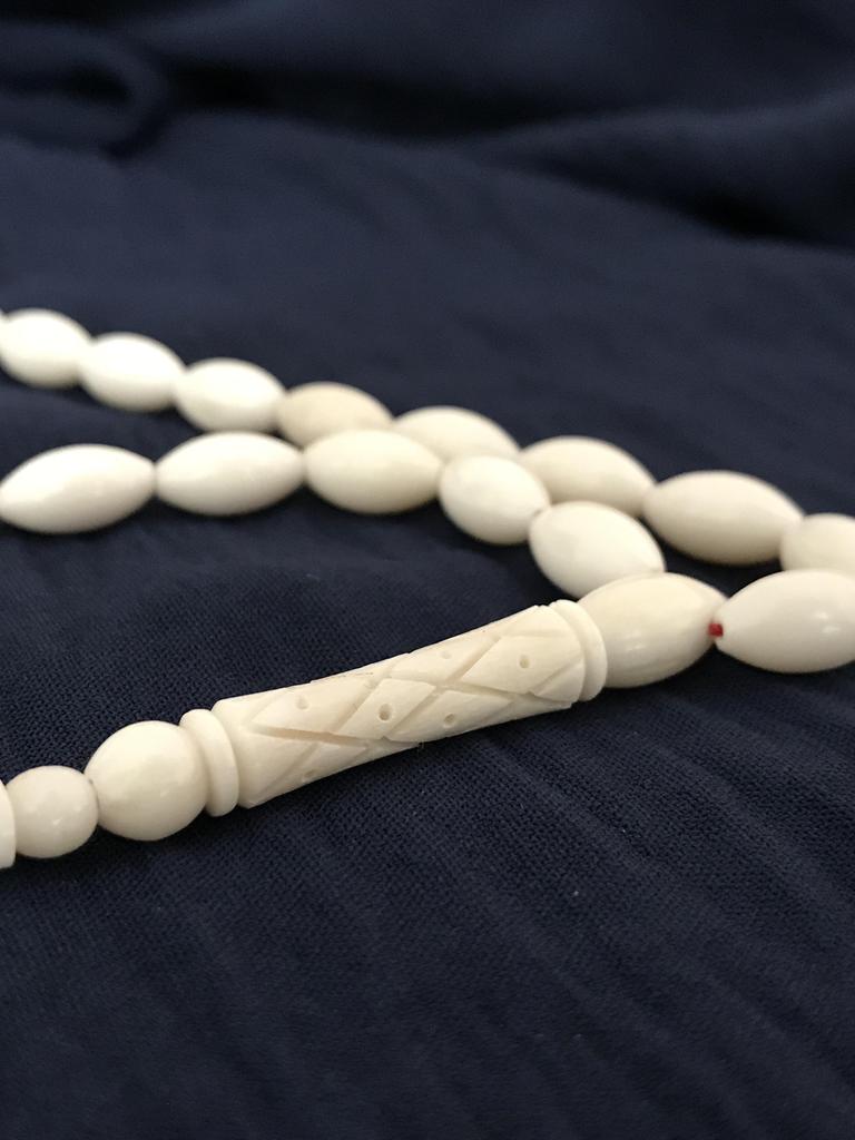 Camel Bonnet Rosary White Camel Bonnet Rosary 33 Бусины Ювелирный аксессуар Подарок