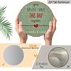 2D Flat Aluminum Decorative Plaques and Ornaments Sign, Vintage Metal Wall Decor with Inspirational Quote, Rustic Farmhouse Hanging Sign for Living