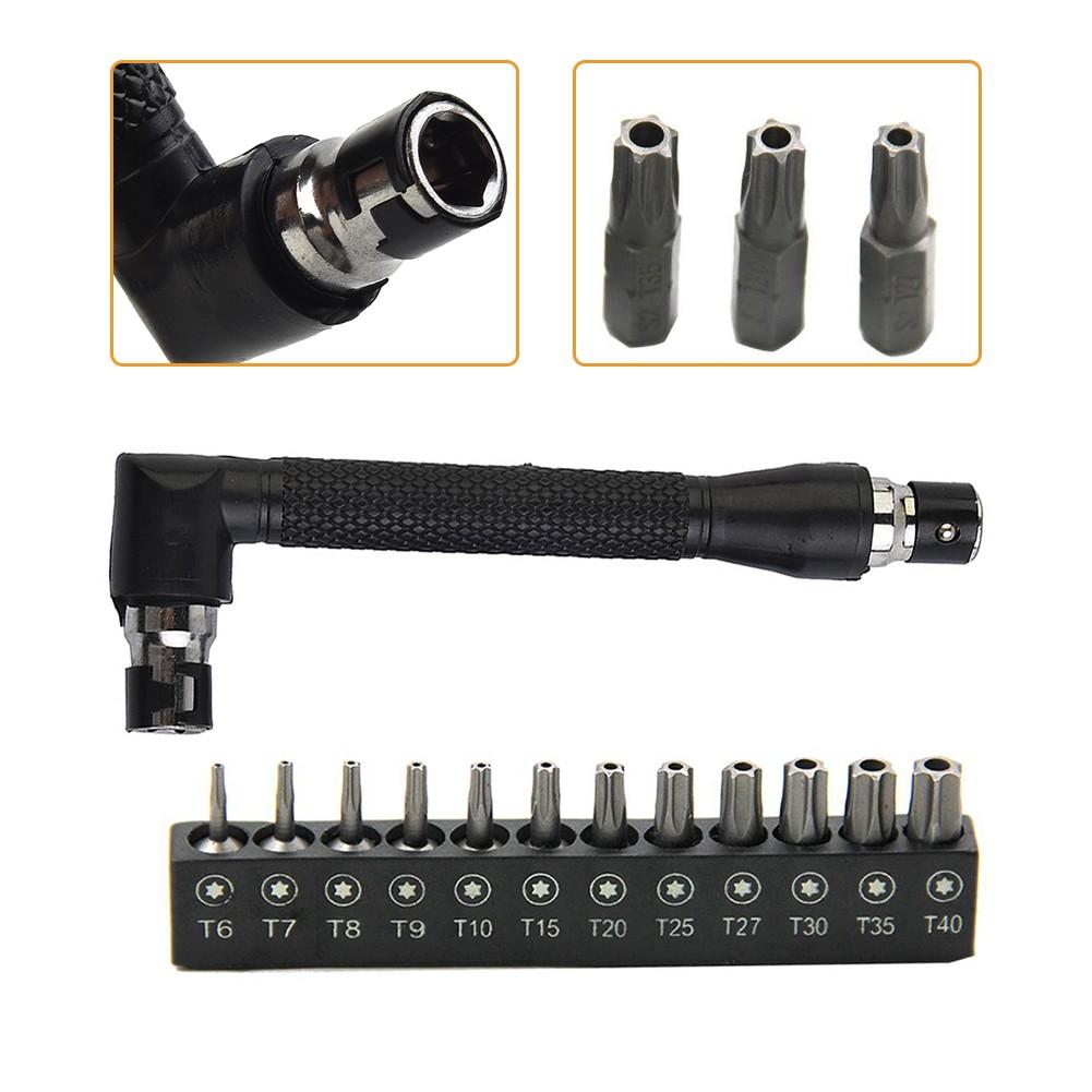 Магнитные защитные биты Отвертка с прямым углом Набор бит Torx Высокая твердость