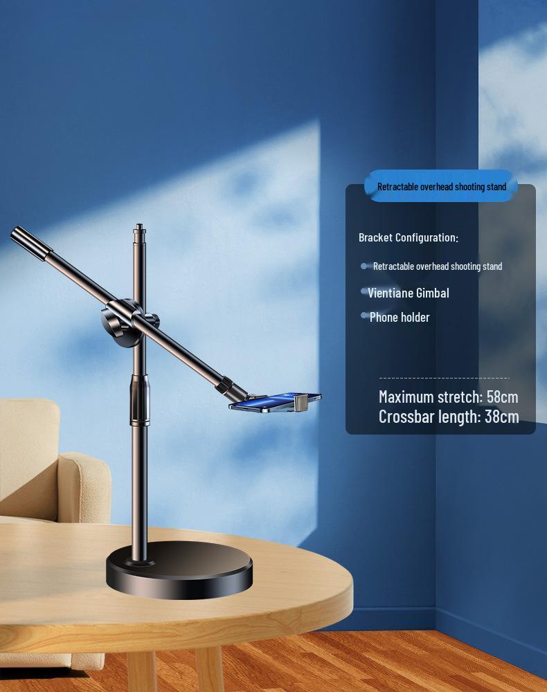 Nail Art & Calligraphy Adjustable Fill Light Stand for Photography & Live Streaming