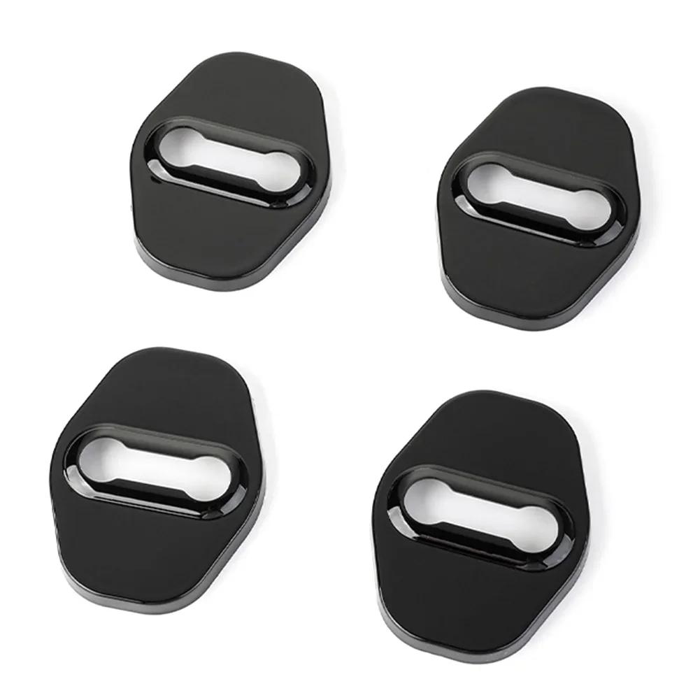4 шт. Накладки на пряжки замков дверей автомобиля, амортизационные накладки, накладки для защиты от столкновений дверей автомобиля для VW Volkswagen ID.3 ID.4 ID3 ID4 CROZZ ID6