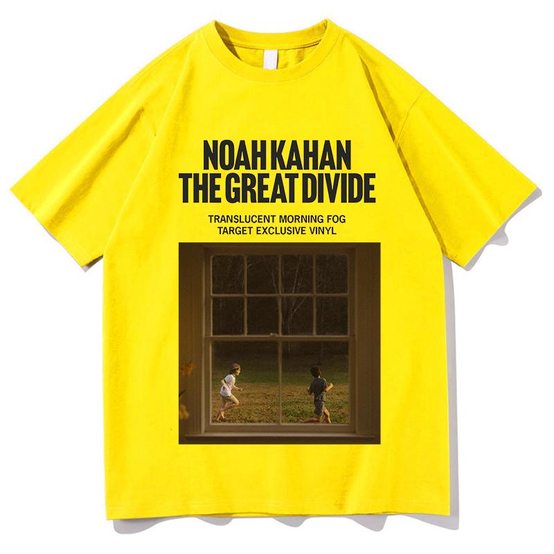 2026 Ноа Кахан Футболка The Great Divide Классическая Повседневная Уличная Мода Унисекс Чистый Хлопок Футболки для Фанатов Графический Короткий Рукав