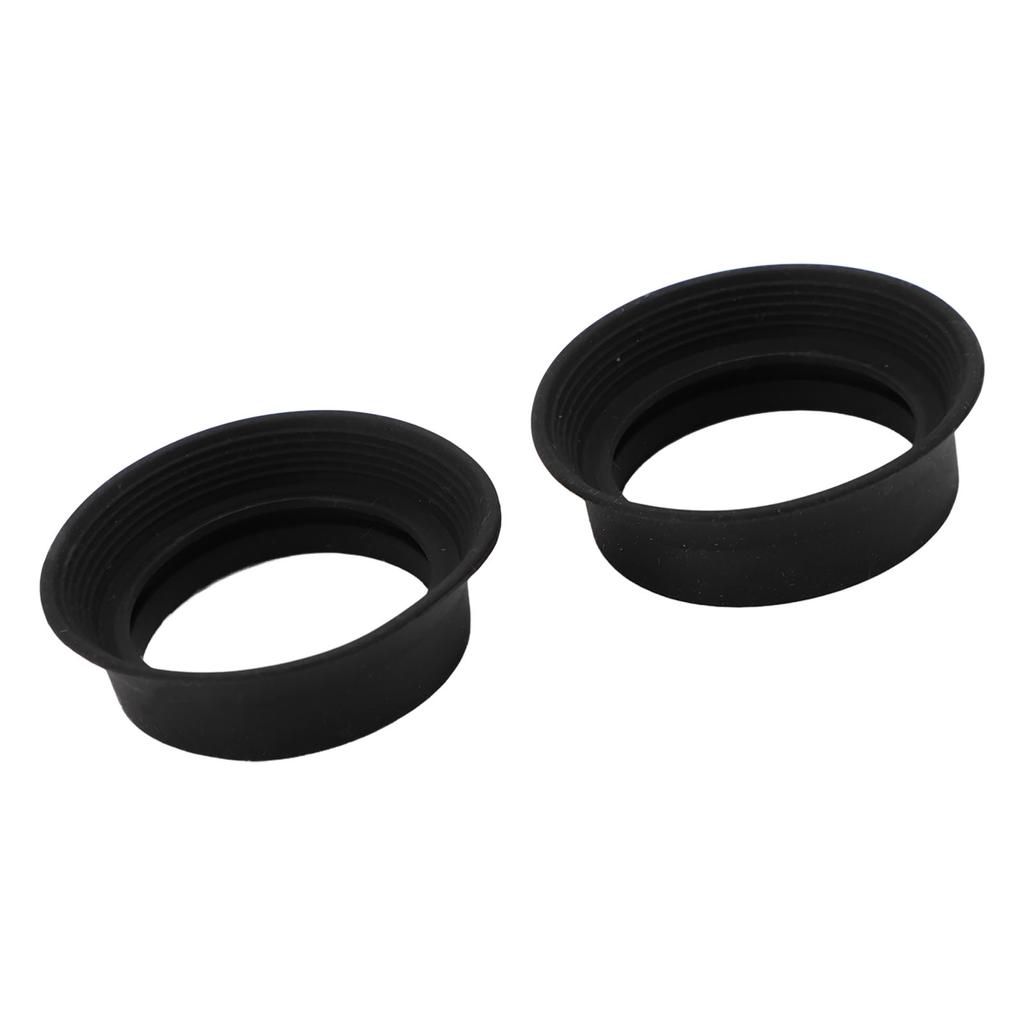 2pcs Scope Eyepiece Eyecup Foldable Soft Rubber Eyepiece Cover for 28 To 32mm Microscope Monocular B