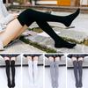 Knitted Striped Over Knee Stockings Ladies Thigh High Cotton Breathable Long Socks Long Boot