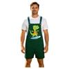S-XXL Men Cartoon Dinosaur Printed Overalls Pajamas Back Color Blocking Pockets Adjustable Straps Bib Shorts Rompers Sleepwear
