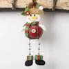1 шт. Праздничные подвески Подарки Рождественские украшения Украшения для окон Украшения для комнаты Маленькие фигурки Клетчатая ткань Бусины Ножки