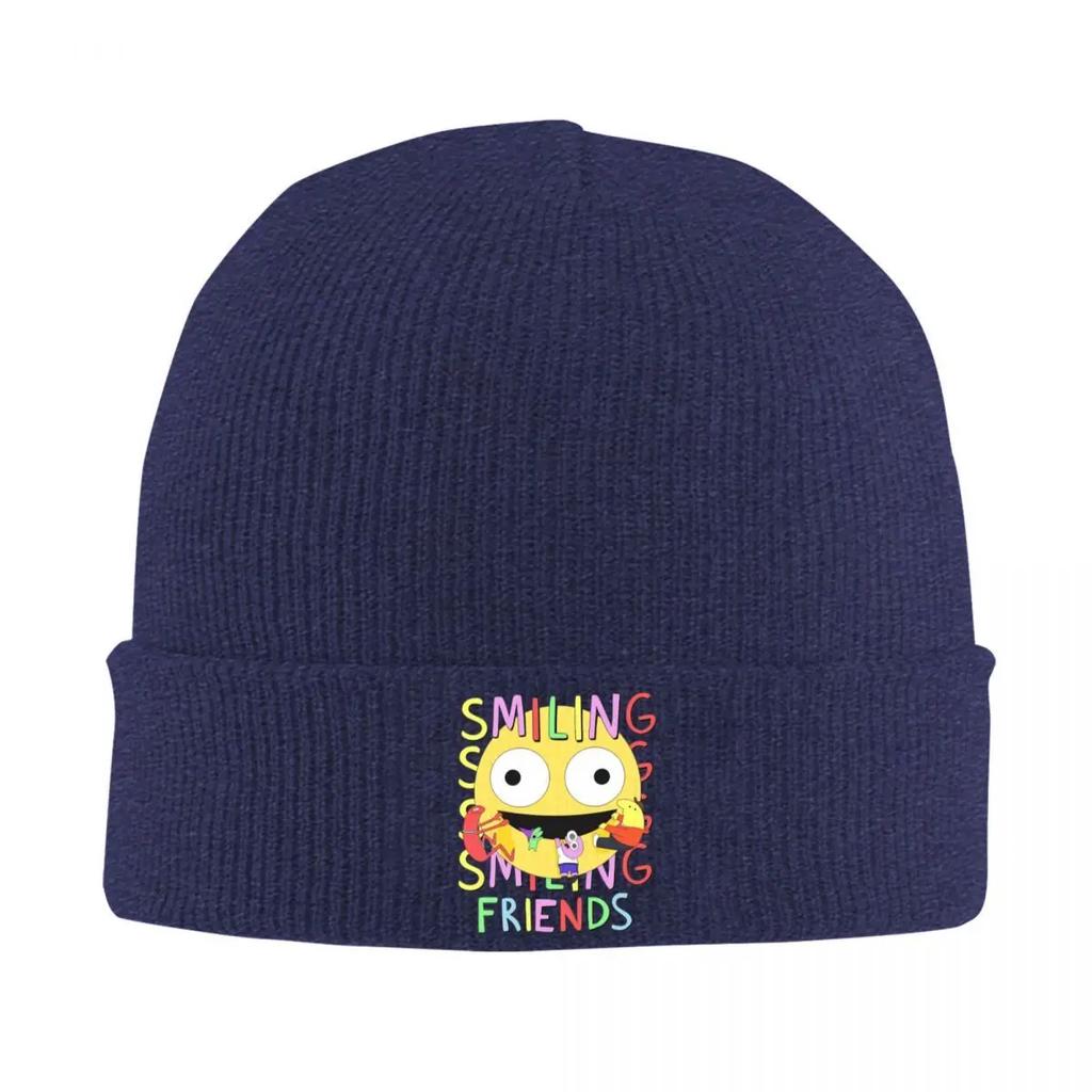 New Cute Smiling Friends Knitted Hat Beanie Winter Hat Warm Hip Hop Cap for Unisex Women Gifts