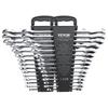 Combination Wrench Set 30 PCS SAE 1/4" to 1", Metric 8-24mm Organizer Rack