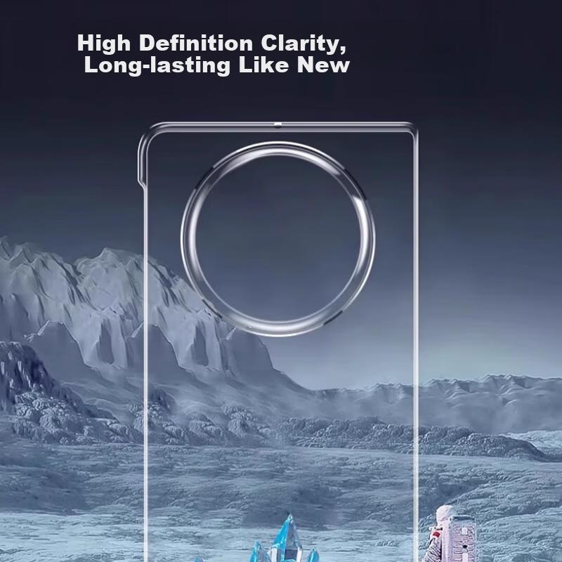 Compatible with vivo X Fold5 Phone Case Protective Cover Shockproof Ultra-thin Foldable Screen Front and Back Case Fully Transparent]