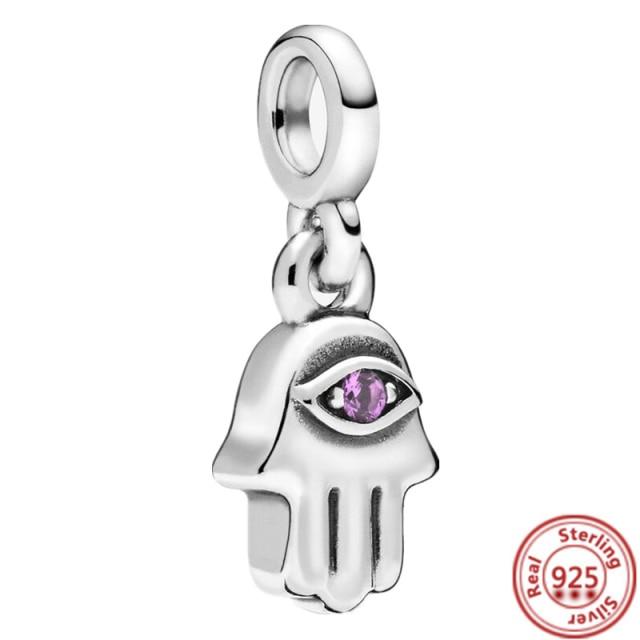 Серьги-браслет Charm Me, ювелирные изделия своими руками, серебро 925 пробы, моя любовь, морская звезда, фламинго, ласточка, мир, мини-подвеска из бисера