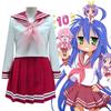 Японский косплей костюм морячки Lucky Star Jk школьная форма для девочек с плиссированной юбкой и бантом