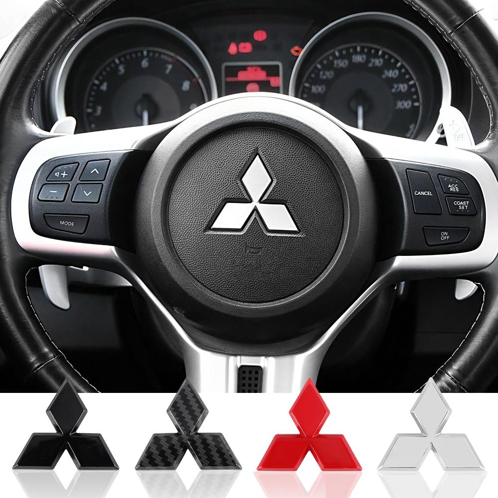 3D Наклейка-эмблема на руль автомобиля Автоаксессуары для салона Для Mitsubishi 9 Ralliart X EXASX L200 Colt Outlander Pajero Lancer