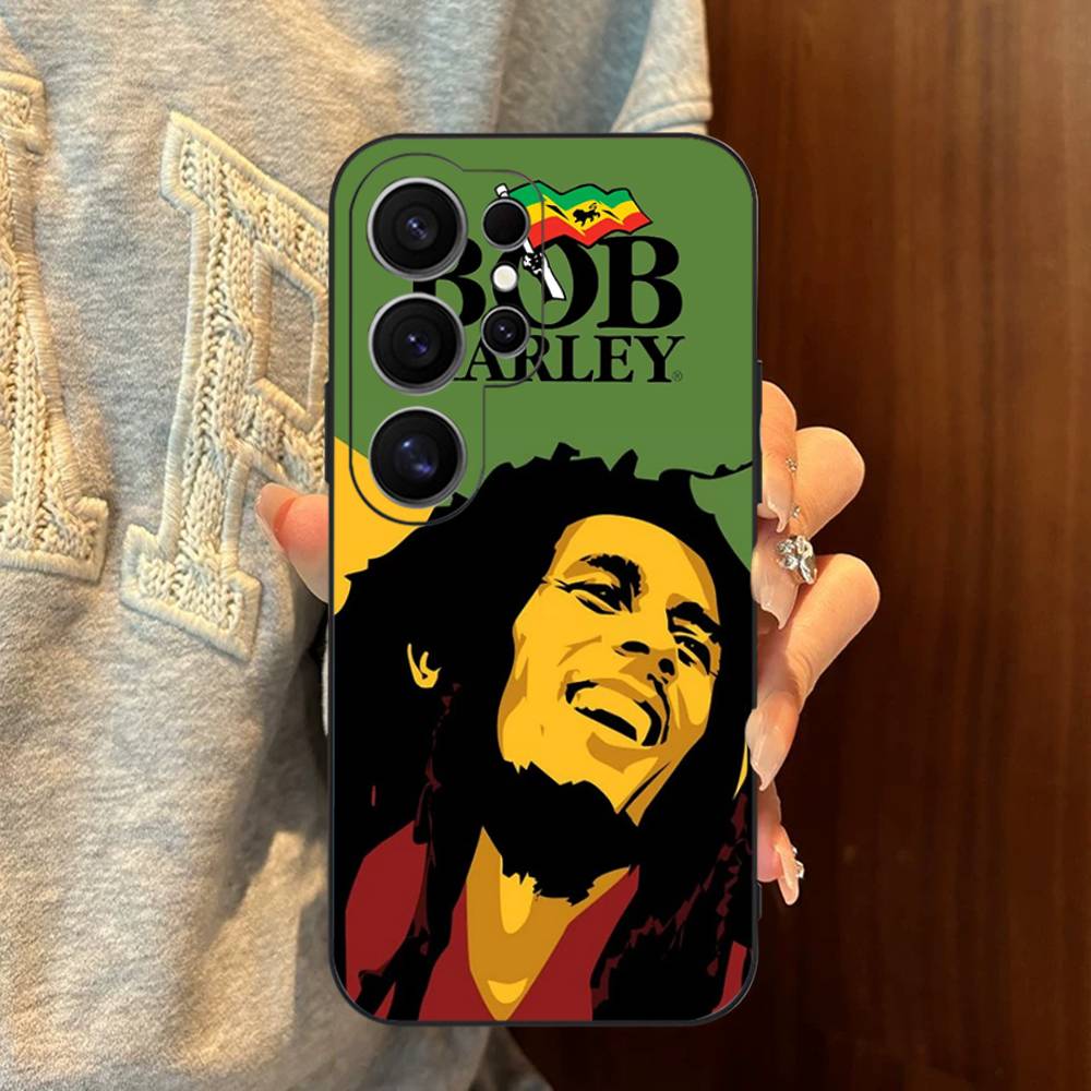 Чехол для телефона Singer B-Bob M-Marley для Samsung S 24 Fe 25 Ultra Plus 20 Lite 21 30 22 23 24 22 Ultra 5G Fundas