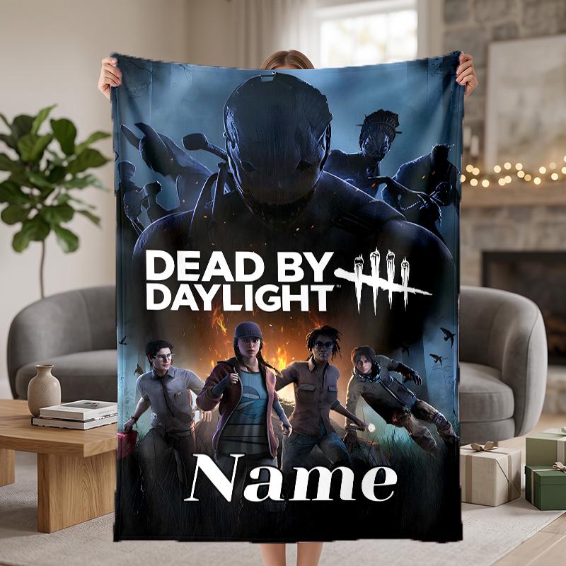 Dead by Daylight Custom Flannel Blankets Soft Warm Cozy Throws for Home Decor Holiday Gifts