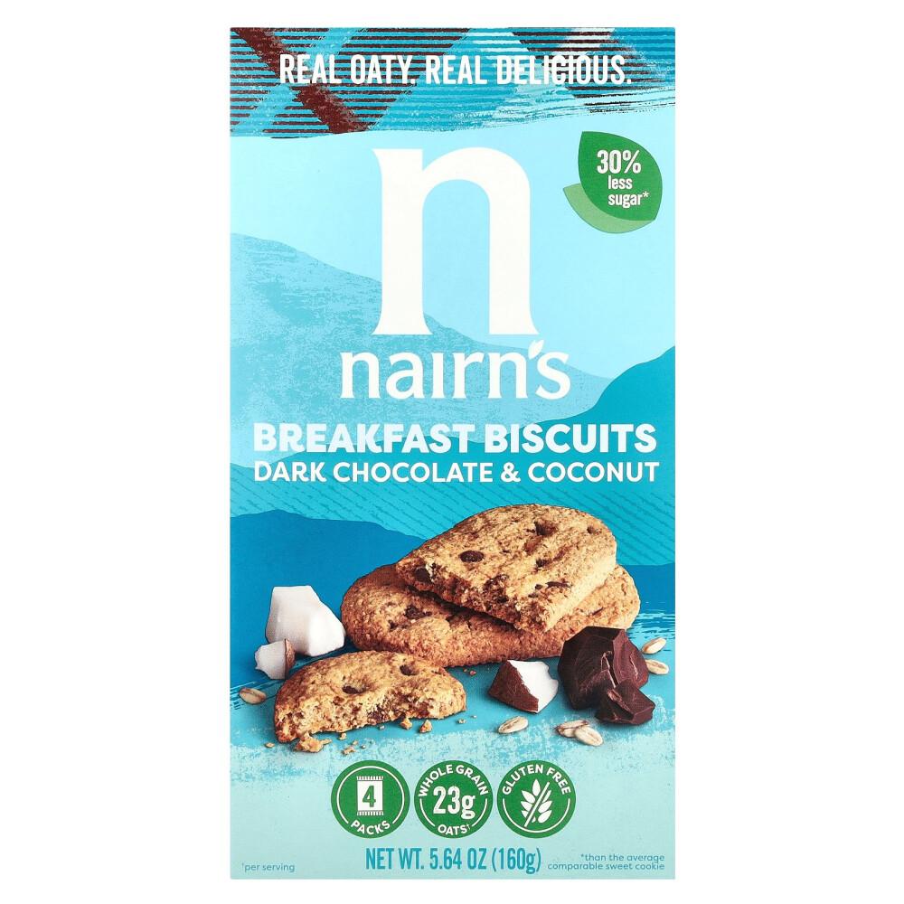 Nairn's Breakfast Oat Biscuits Dark Chocolate & Coconut 160g (5.64oz)
