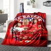 Bayern Munich Football Team Players Collage Print Flannel Blanket Soccer Fan Throw Blanket Soft Cozy Home Sofa Bed Decor for Football Supporters