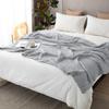 Muslin Blanket Summer Couch Throw Breathable Solid Color Muslin Wrap Cuddly Blanket for Bed Sofa Travel Holiday Use
